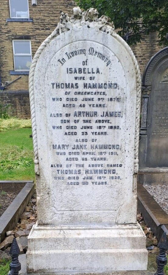 Hammond family grave - before